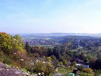 Blick von der Altstadt ins Edertal (links)