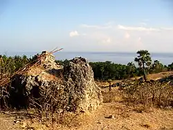Blick auf die Küste bei der Stadt Baucau