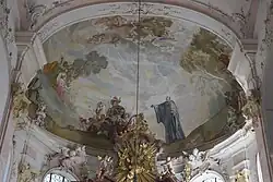 Deckenfresko mit dem heiligen Leonhard