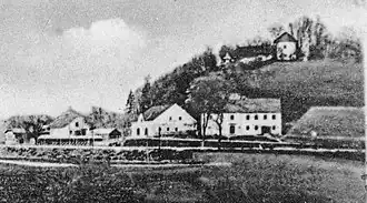 Ulrichsberg. Correspondenzkarte (Detail). Gelaufen 1902