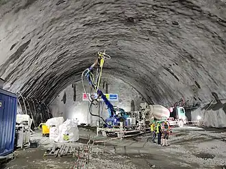 Baustelle Kavernenkraftwerk (Juni 2022)