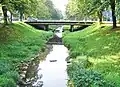 Betonbrücke der Hindenburgstraße über den Mistelbach