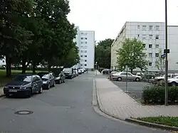 Wohnblöcke an der Hübschstraße