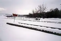 Bahnhof Kreuzstein vor dem Glasenweiher, 1986