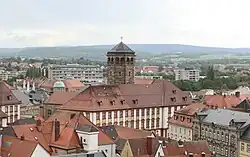 Südflügel und Schlossturm von der Stadtkirche aus gesehen