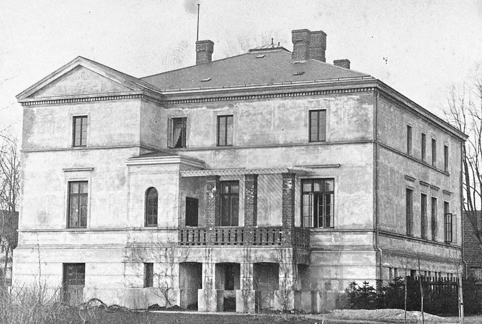 Beamtenhaus um 1890 (Blick auf die Rückseite)