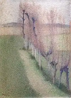 Achille Laugé, Allee aus Weiden(1896).