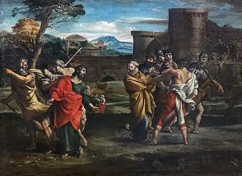 Giovanni Lanfranco, Die Trennung des Heiligen Petrus und des Heiligen Paulus.