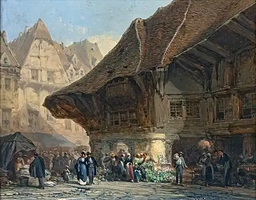 Léonard Saurfelt, Der Markt (1877).