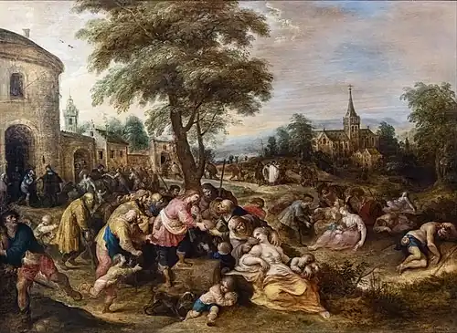 Frans Francken II, Die 7 Werke der Barmherzigkeit.