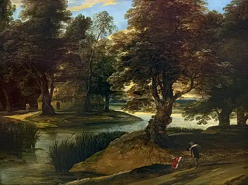 Étienne Rendu, Sumpf im Wald.