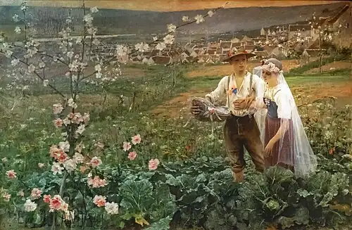 Jean-Eugène Buland, Die unschuldige Hochzeit (1884).