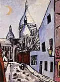 Max Beckmann: Sacré-Cœur im Schnee, 1939, Öl auf Leinwand, 73 × 54 cm, Privatbesitz
