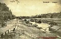 Der im Bezirk Iosefin gelegene Binnenhafen von Timișoara (1906)