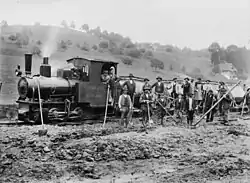 Lok der Bauunter­neh­mung Frutiger, Lüthi und Lanzrein