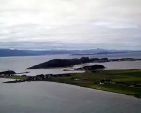 Beian Rønsholmen und Garten von Osten aus gesehen