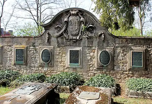 Erbbegräbnis der Grafen von Werthern auf dem Kirchhof in Beichlingen