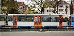 Mittelbeiwagen Typ MB4 der Stadtbahn Bielefeld