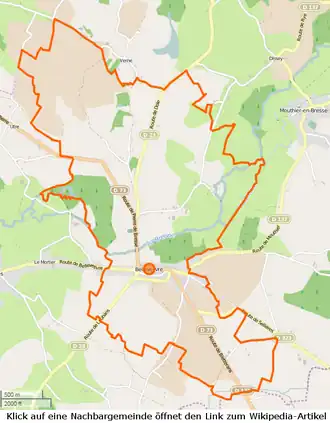 Bellevesvre mit seinen Nachbarorten