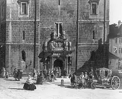 Renaissance-Portal in der Westturmfront, von Christoph Walther&nbsp;IV und Melchior Jobst (1589).