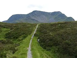 Der Ben Alder von Norden, auf dem Weg von Culra Bothy zum Nordostgrat
