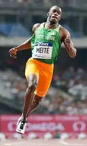 Ben Youssef Meïté Rang sechs in 10,17&nbsp;s