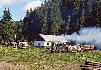 Zug auf dem oberen Abschnitt in Benedec (September 1995)