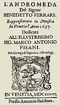 Oper L'Andromeda von Benedetto Ferrari, 1637