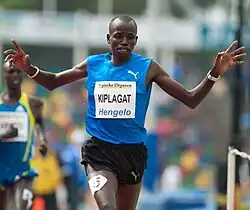 Benjamin Kiplagat Rang sechs in&nbsp;8:24,44&nbsp;min