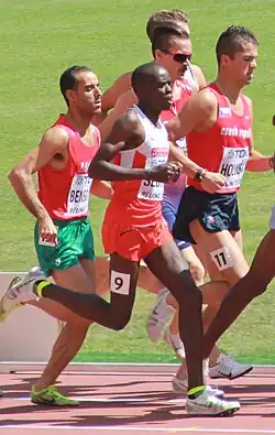 Yassine Bensghir (ganz links) Rang sieben in 1:48,04&nbsp;min