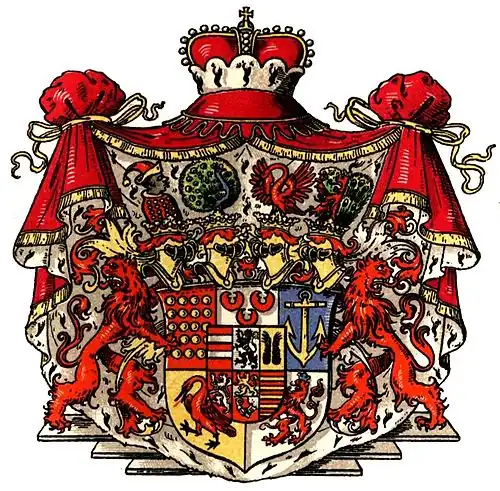 Wappen der Fürsten zu Bentheim-Tecklenburg