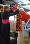 Georg Gänswein mit Papst Benedikt XVI.