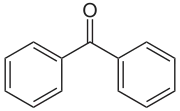 Strukturformel von Benzophenon