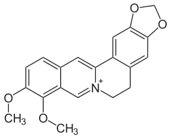Strukturformel von Berberin