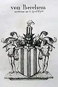 Das Georg von Berchem 1698 mit der Adelsbestätigung zuerkannte Wappen