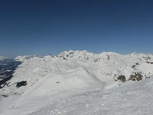 Die Roccabella, aufgenommen vom Piz Grevasalvas.