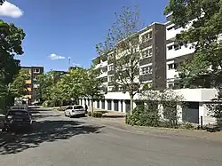 Blick in eine Straße.