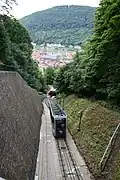 Molkenkurbahn oberhalb der Mittelstation Schloss