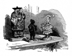 Drei Porzellanfiguren (Bertall)