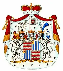 Wappen der Grafen Berghe von Trips