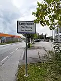 Südliches Ende von Lengfelden Siedlung