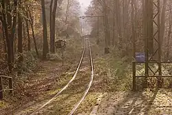 Haltestelle Friedrichshammer. Benannt nach einem ehemaligen Schmiedehammer.