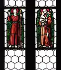 Glasfenster: Niklaus von Flüe und Hl. Antonius