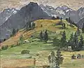 Harald Friedrich: Berglandschaft im Engadin, o. J.