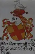 Wappen derer von Berckheim aus der Schlachtkapelle Sempach