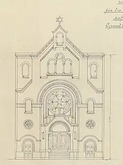 Frontansicht der Synagoge[1]