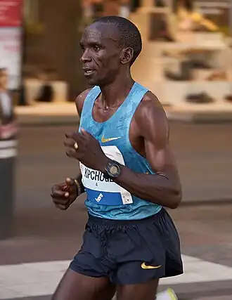 Eliud Kipchoge, unter anderem Weltmeister von 2003 und Olympiazweiter von 2008, wurde Siebter