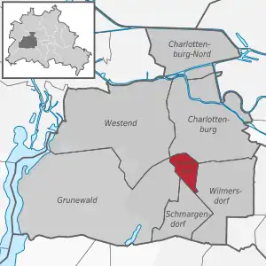 Ortsteile des Bezirks Charlottenburg-Wilmersdorf