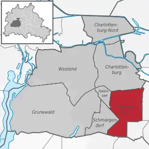 Ortsteile des Bezirks Charlottenburg-Wilmersdorf