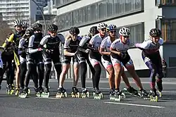 Katharina Rumpus 7. von rechts beim Berlin Halbmarathon 2012